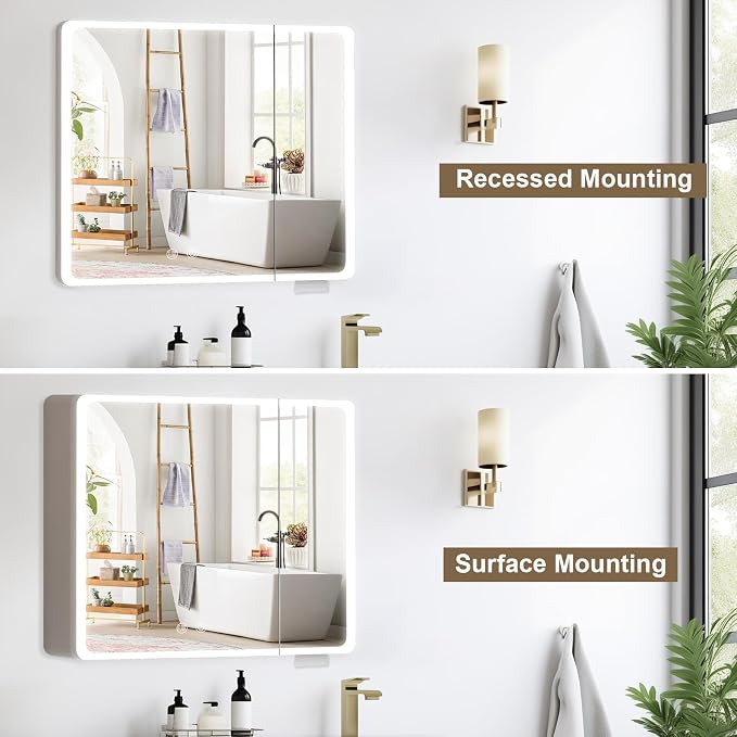 32" x 28" Bathroom Medicine Cabinet - Image 5