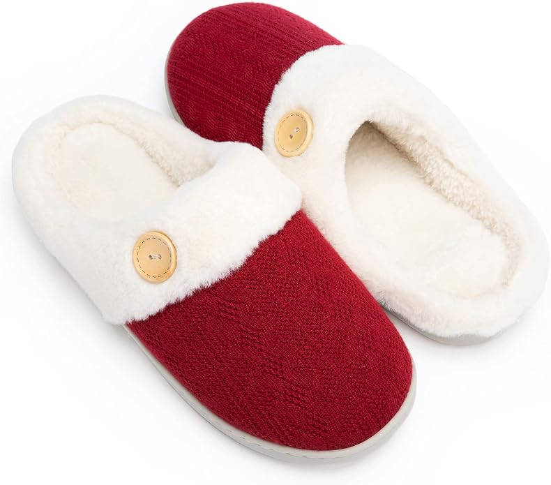 Chantomoo Womens Slipper Warm Comfy Memory Foam House Slippers Knitted Shoes by Chantomoo