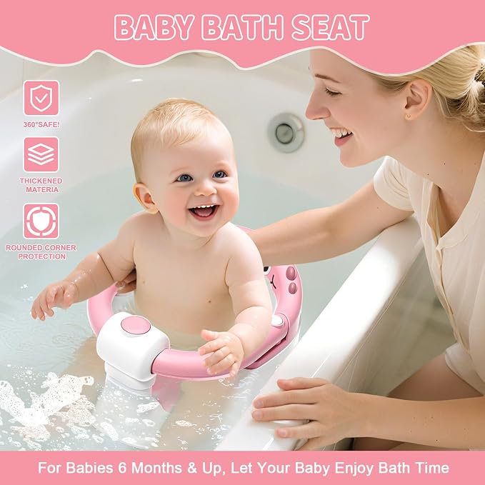 TPN Baby Bath Seat for Babies 6 Months & Up, Non-Slip Toddler Bath Seat - Image 3