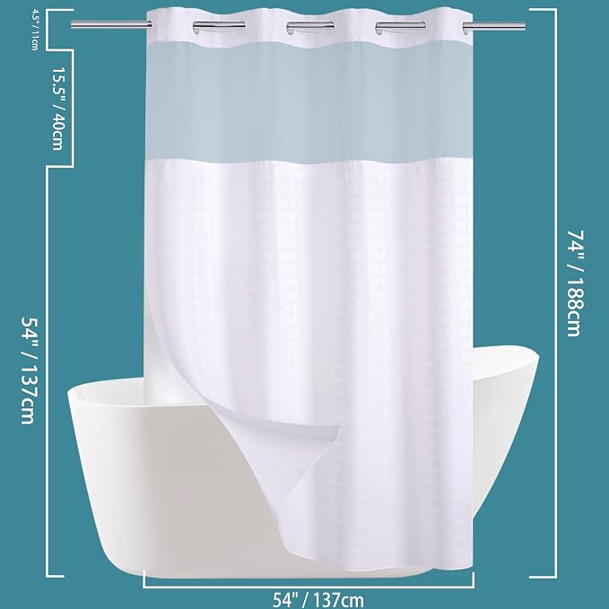 Conbo Mio Stall No Hook Shower Curtain - Image 6