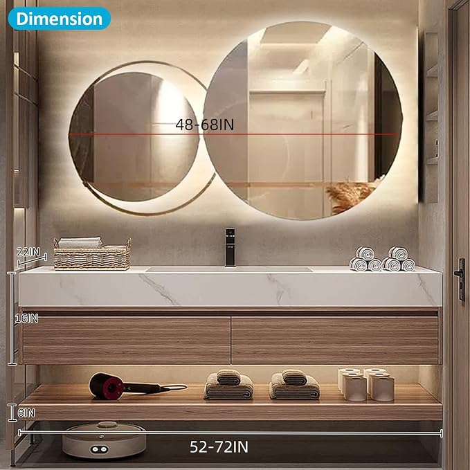 Floating Wood Bathroom Vanity - Image 2
