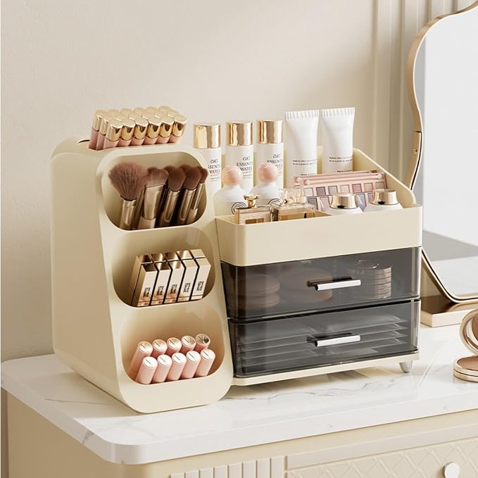 Makeup Organizer with Drawers for Vanity, Spacious Cosmetic Display Case - Image 6