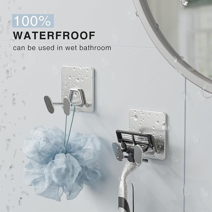 Adhesive Shower Hooks for Inside - Image 6