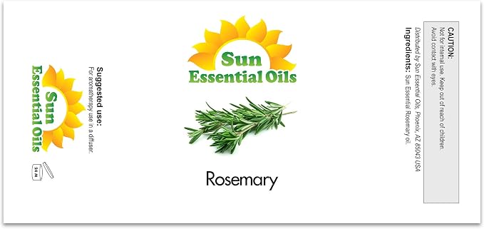 Sun Essential Oils - 2 oz Rosemary Essential Oil - Image 2