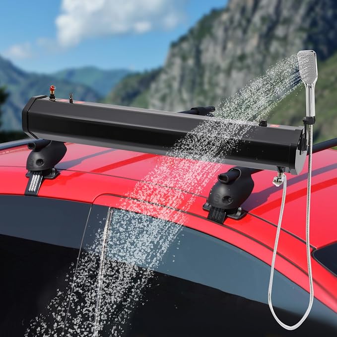 TFCFL 7.93 Gallon Roof Rack Mount Road Shower, High Pressure Outdoor Camping - Image 9