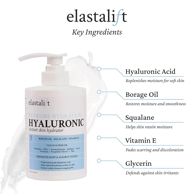 Elastalift Hyaluronic Acid Moisturizer Body Lotion | Anti Aging Skin Care Body - Image 2