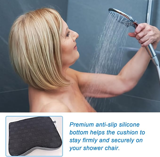 Esme L&H Shower Seat Cushion for Transfer Benches in Bathtub, 4D Mesh Fabric - Image 4