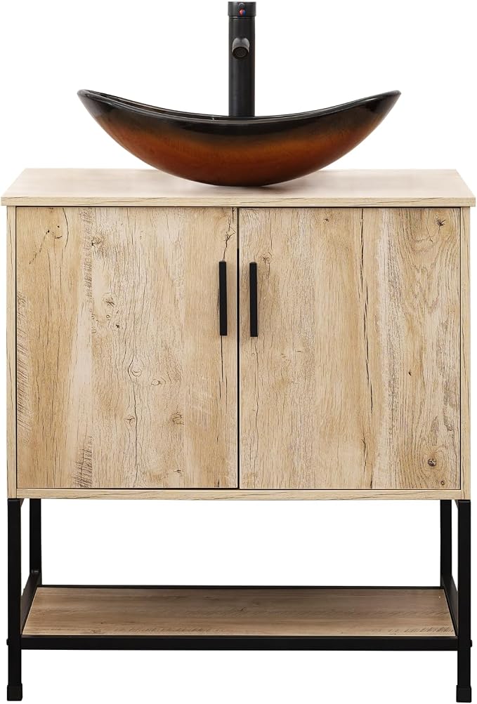 UEV Rustic Oak 30" Bathroom Vanity - Image 9