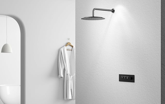 VBFF-Shower Head, rain shower head, 12 inch- Round Shower Head, 1.8 GPM Flow - Image 4