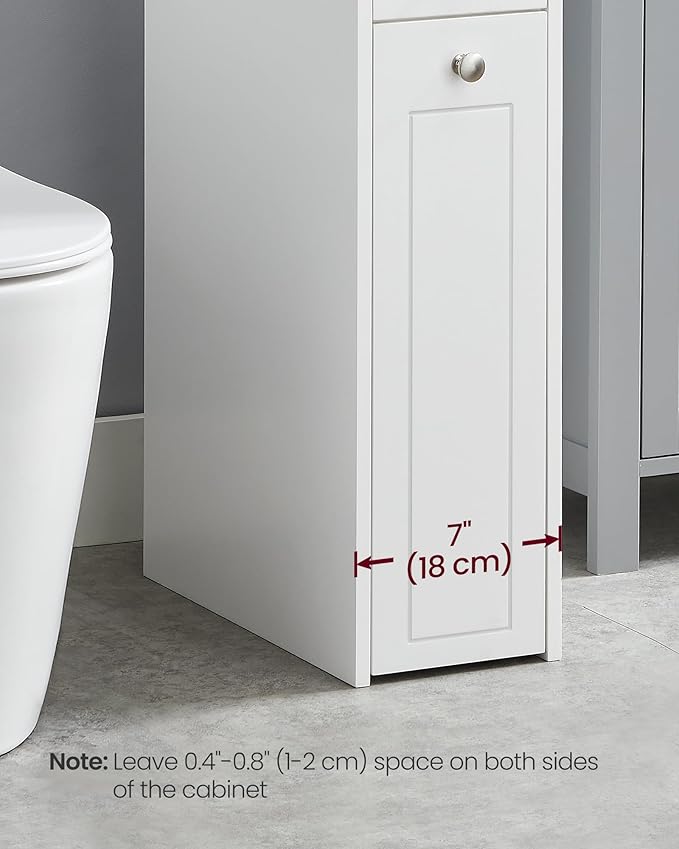 VASAGLE Slim Storage Cabinet, Narrow Storage Organizer - Image 4