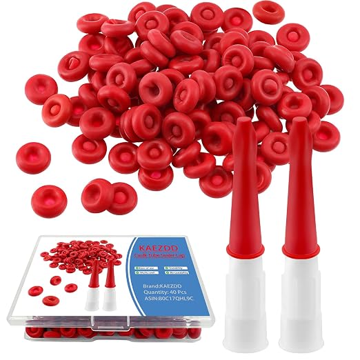 40 Pcs Caulk Tube Sealer Caps, Caulking Gun Tip Caps, Caulking Tool Accessory by KAEZDD