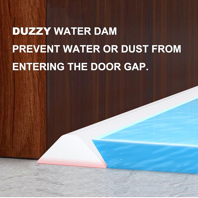 Duzzy 75 Inch Collapsible Shower Water Dam, Shower Threshold Water Stopper - Image 7