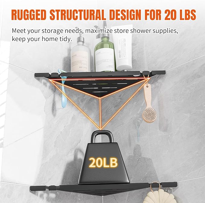 Shower Corner Shelf Organizer Rack - Image 7