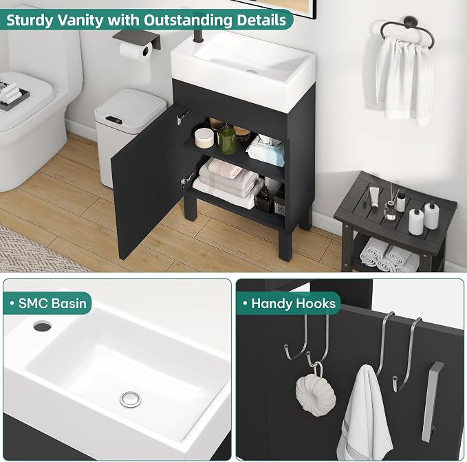 YITAHOME 16 Inch Bathroom Vanity - Image 4