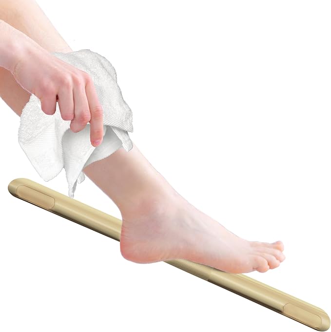Shower Foot Rest, Corner Shower Bar by FINSBURYHARDWARE