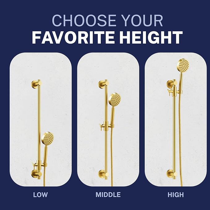 HammerHead Showers® Solid Metal 27.5 Inch Shower Slide Bar - Image 4