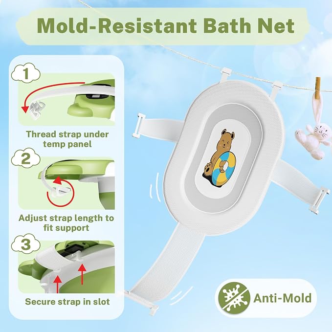 AVIDOR Baby Bathtub, Collapsible Bathtub - Image 2