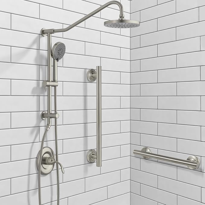 Lava Odoro Shower Grab Bar, Modern Stainless Steel Handicap Grab Bar - Image 5