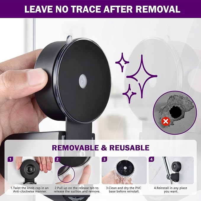 JOMOLA Adjustable Shower Head Holder - Image 5