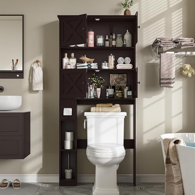 Over The Toilet Storage Cabinet, Farmhouse Storage Cabinet Over Toilet - Image 3