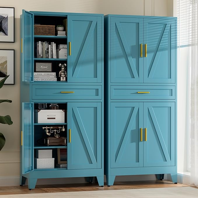 71" Tall Metal Storage Cabinet - Image 5