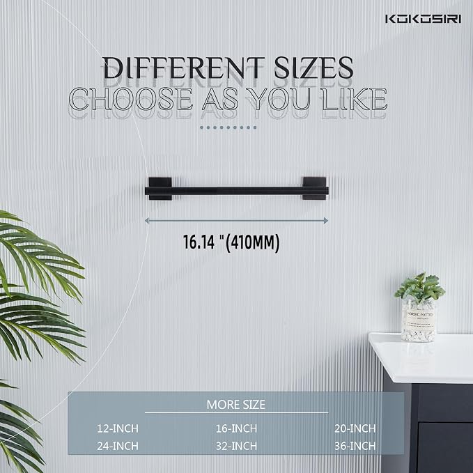 KOKOSIRI Hand Towel Bar Bathroom Towel Holder - Image 3