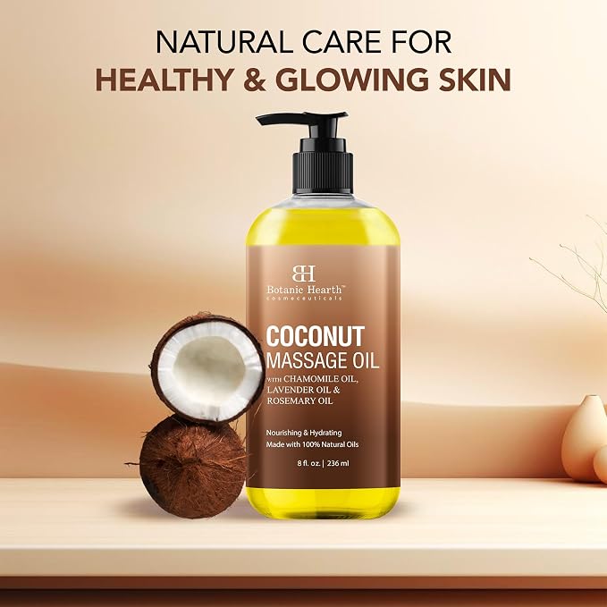 Botanic Hearth Coconut Massage Oil | Ultra|Glide Formula - Image 2