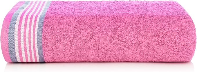 CASA COPENHAGEN He & She 2 Pieces Large Bath Sheet Set- Dusty Blue + Pink - Image 6