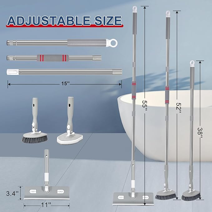 Tile Tub Floor Cleaner Scrubber - Image 2