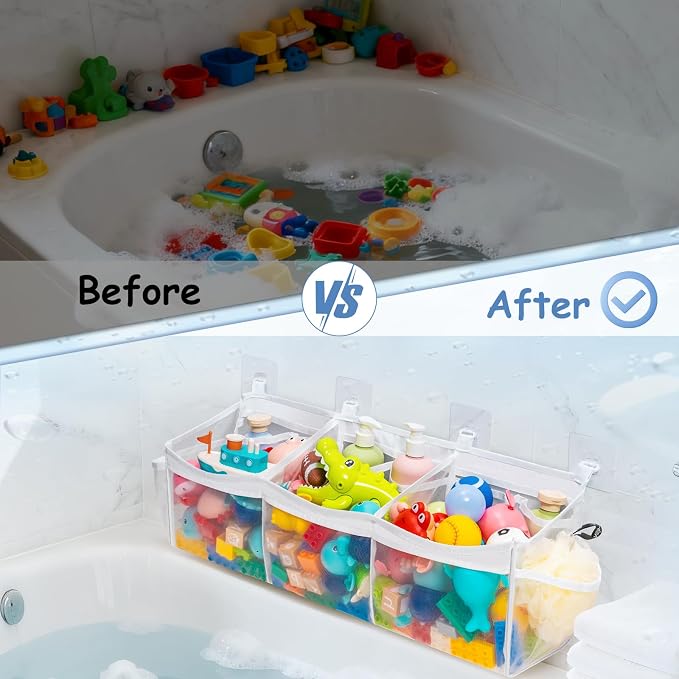 Criusia Extra Large Bath Toy Organizer - Image 5