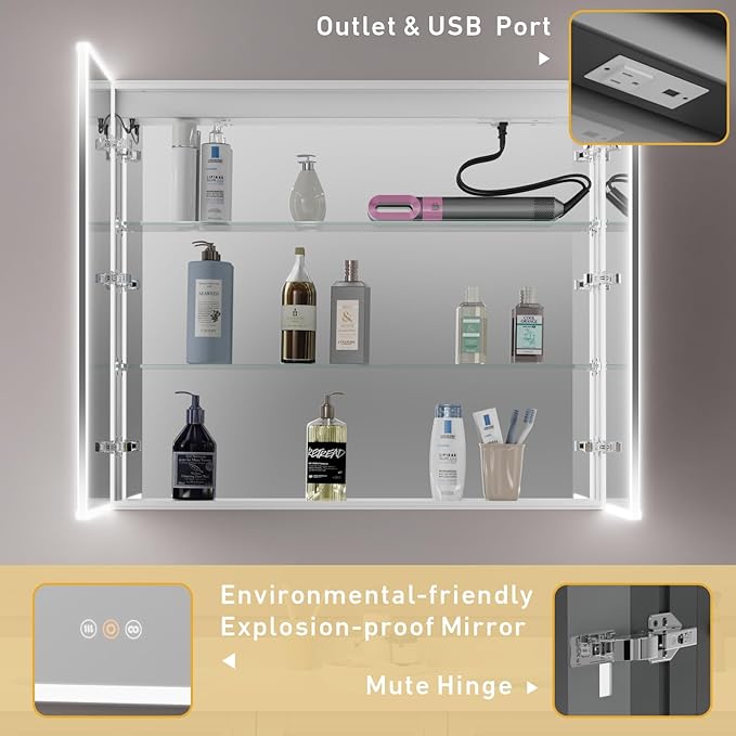 Recessed Medicine Cabinets for Bathroom - Image 4