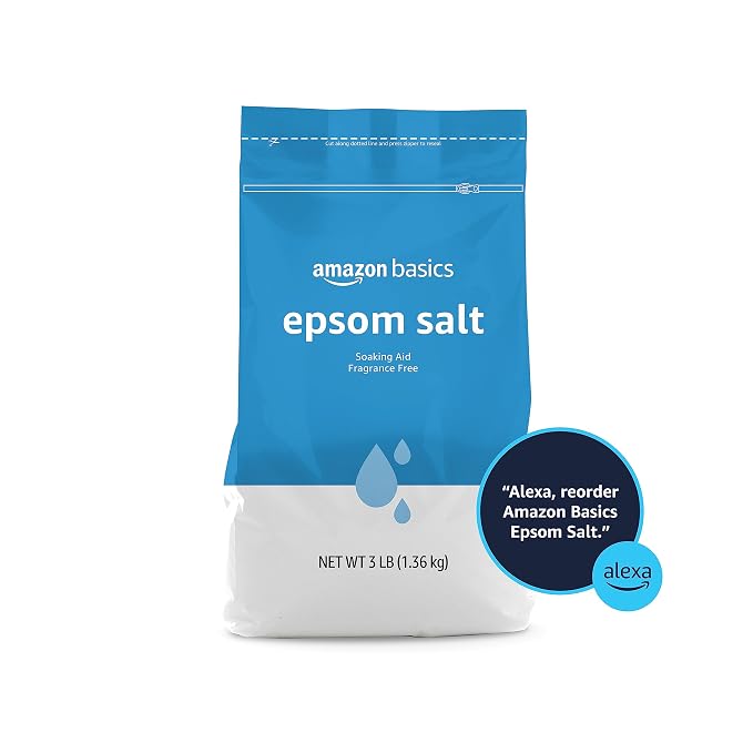 Amazon Basics Epsom Salt Soak, Magnesium Sulfate USP, 3 Pound - Image 5