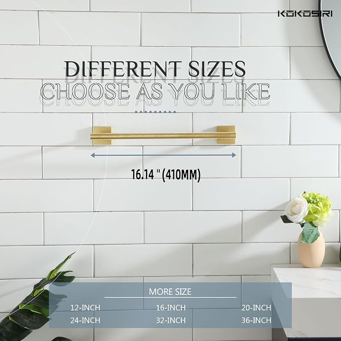 KOKOSIRI Hand Towel Bar Bathroom Towel Holder - Image 4