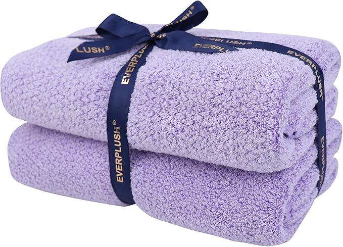 Everplush Diamond Collection Oversized Bath Towel – 2 Pieces, Super Soft & by Everplush