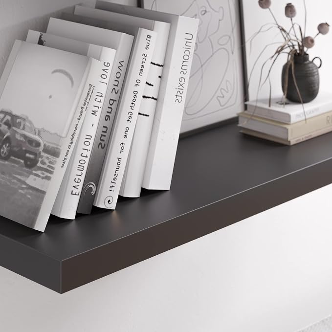 Floating Shelf, 24 in W x 12.75 in D x 2 in H Wooden Floating Wall Shelf - Image 8