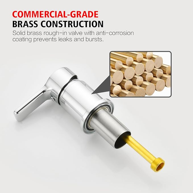 3 Hole Deck Mount Roman Tub Faucet - Image 6
