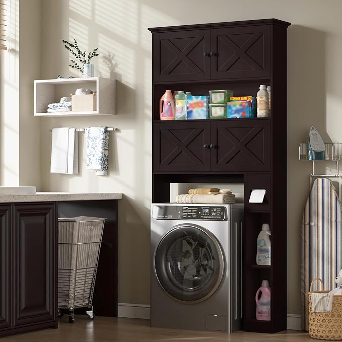 Over The Toilet Storage Cabinet, Farmhouse Storage Cabinet Over Toilet - Image 4