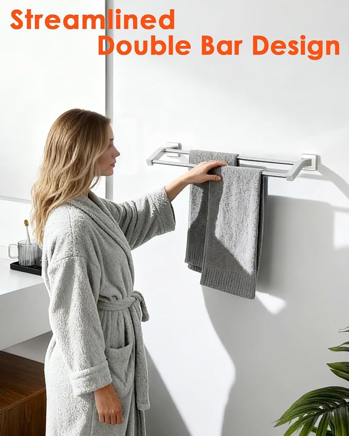 Alise Bath Double Towel Bars Towel Racks - Image 5