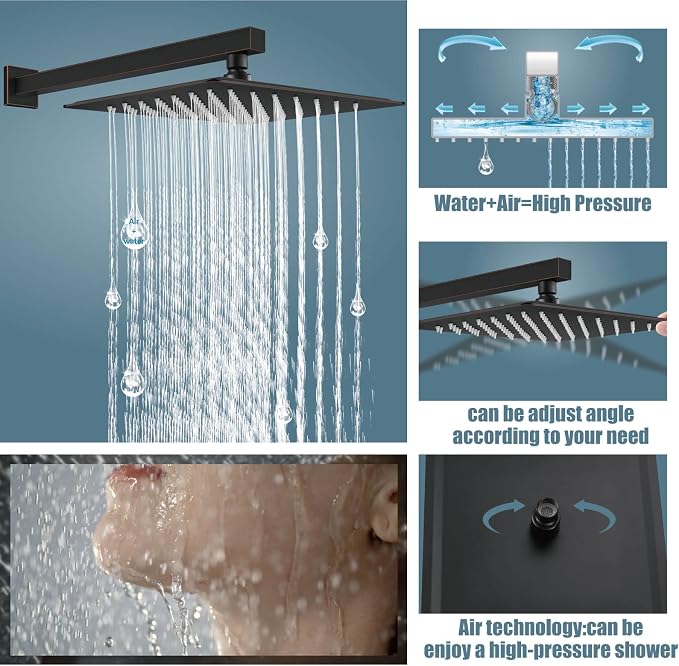 Aolemi Shower Faucet Set Rain Shower System - Image 3