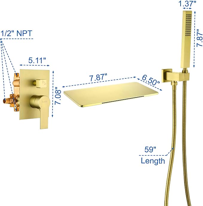 SHAMANDA Waterfall Bathtub Faucet - Image 7