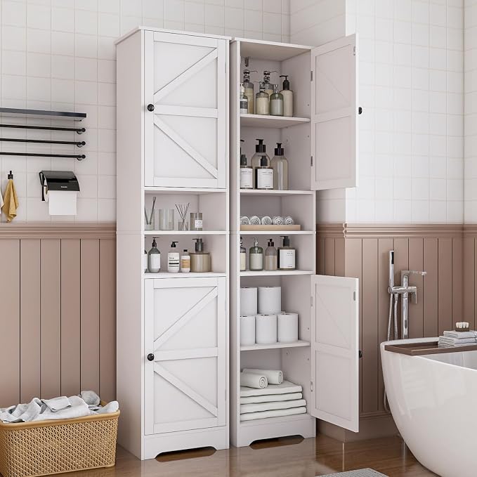 Tall Bathroom Cabinet, Storage Cabinet - Image 6