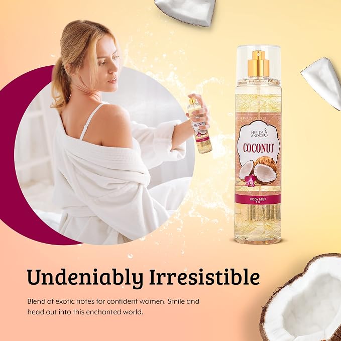Luxurious Coconut Body Mist Fine Fragrance, Women's Warm & Cozy Luxury Scented - Image 4
