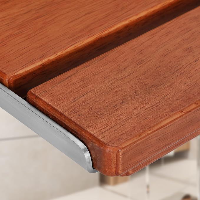 20" Premium Folding Shower Seat Wall Mounted - Image 3