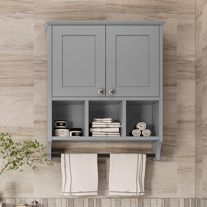 Medicine Cabinets, Bathroom Cabinet Wall Mounted 2-Door - Image 5