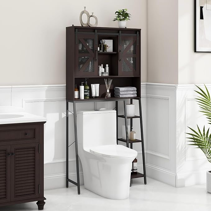 Over The Toilet Storage Cabinet, Farmhouse Storage Cabinet Over Toilet - Image 7