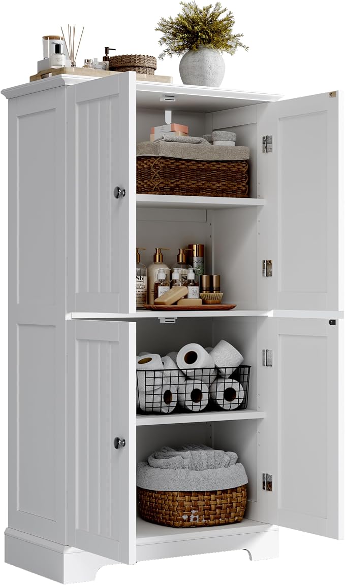 ChooChoo Bathroom Floor Cabinet, Modern Bathroom Storage Cabinet - Image 8