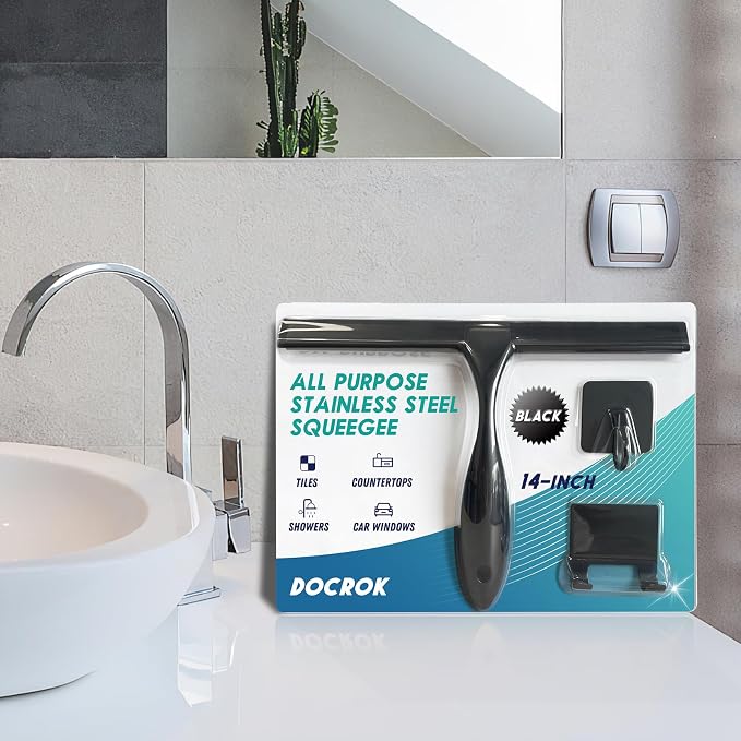 All-Purpose Stainless Steel Shower Squeegee - Image 7