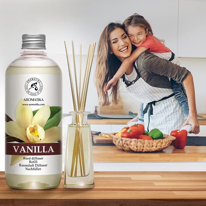 Vanilla Diffuser Refill w/Natural Essential Vanilla Oil 17 Fl Oz - Image 5