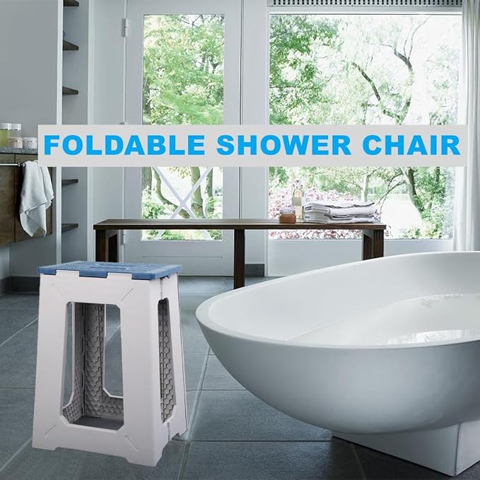 ProTraveser Bathroom Foot Rest Stool, Foldable Waterproof Plastic Step Stool - Image 6