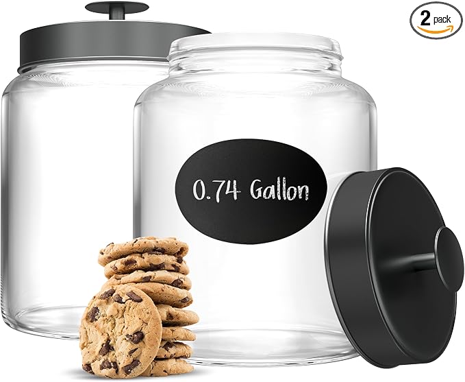 KooK Glass Kitchen Canister Set, Food & Storage Containers by Kook